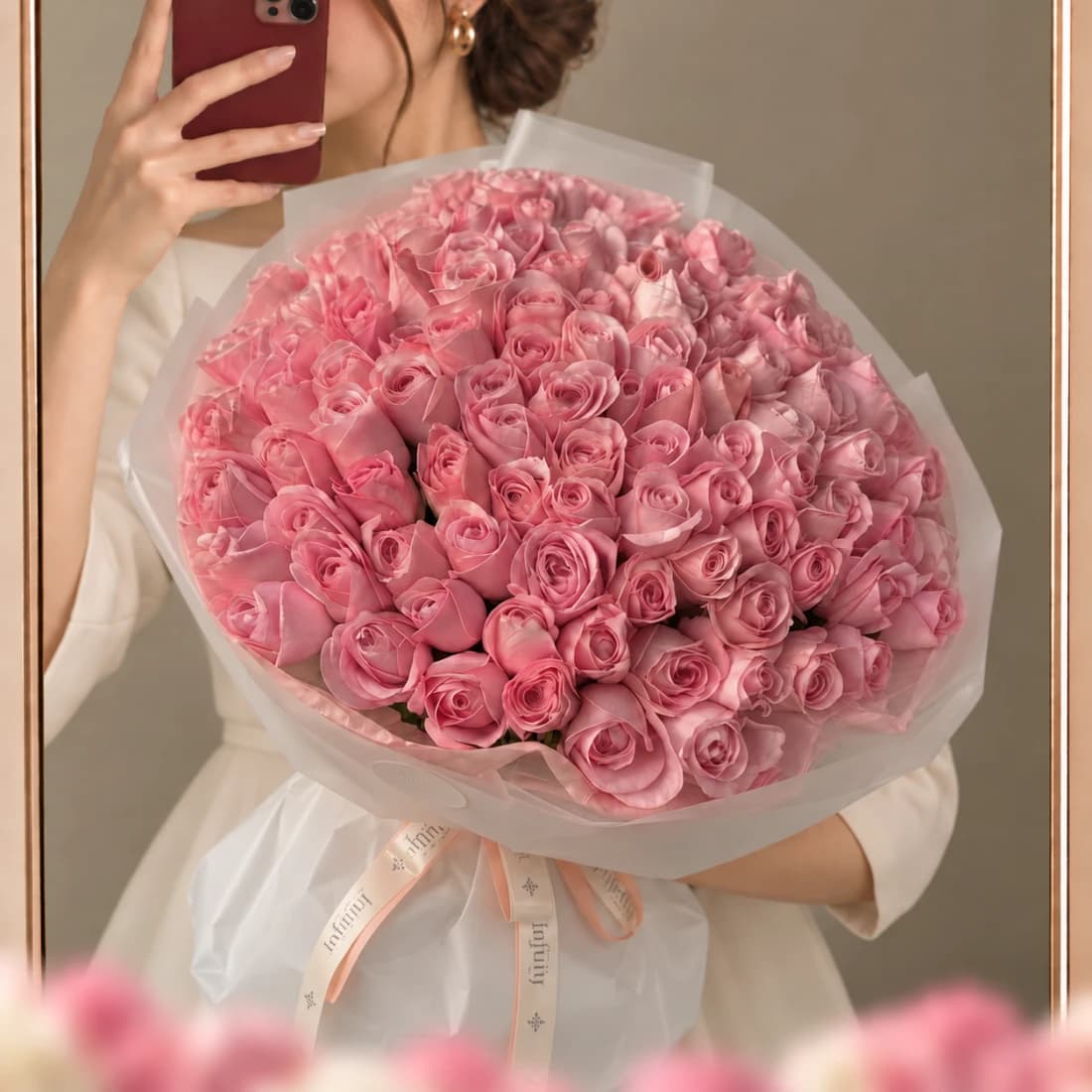 Hundred Pink Roses