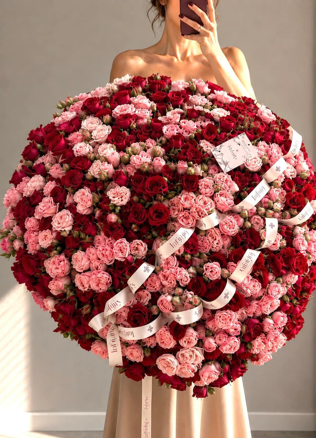 Pink & Red Spray Roses