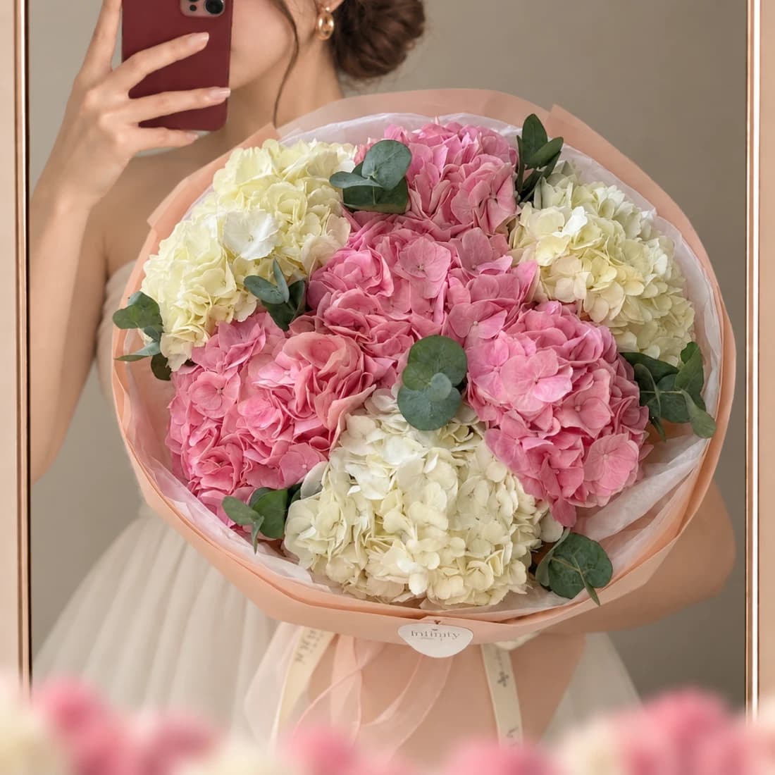 Pink & White Puff