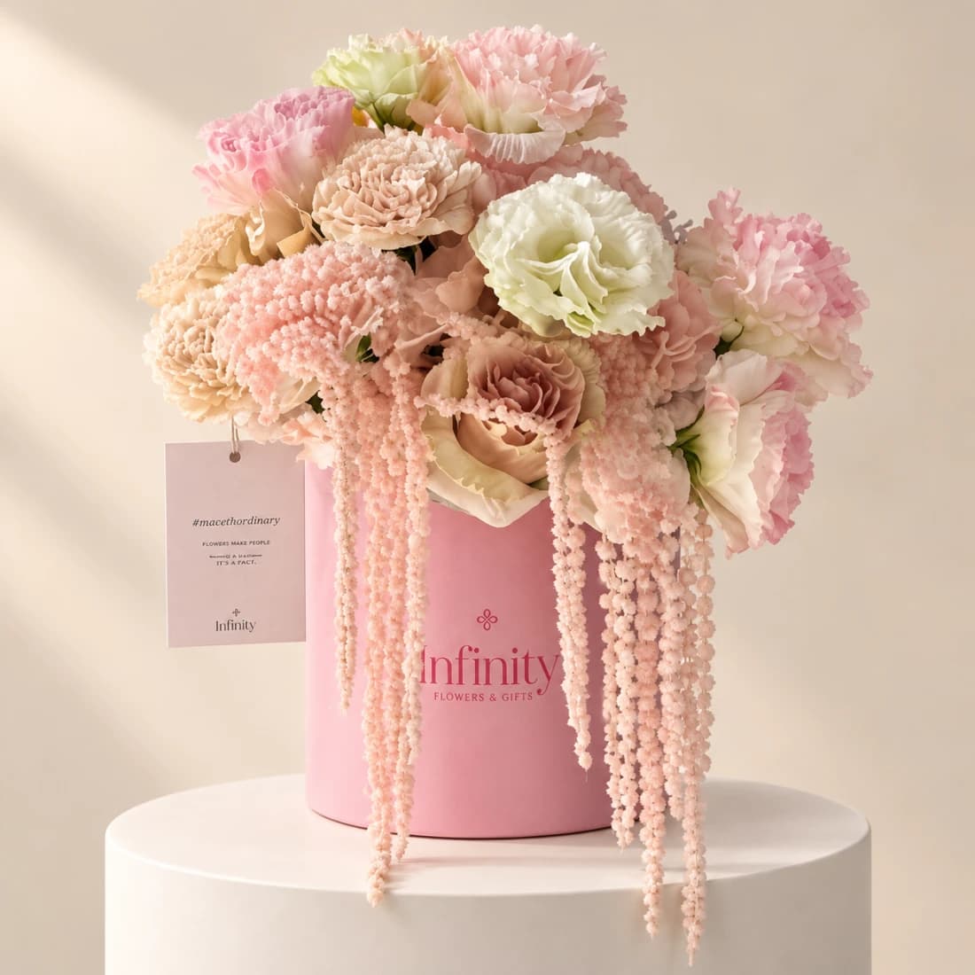 Six Pink Lisianthus
