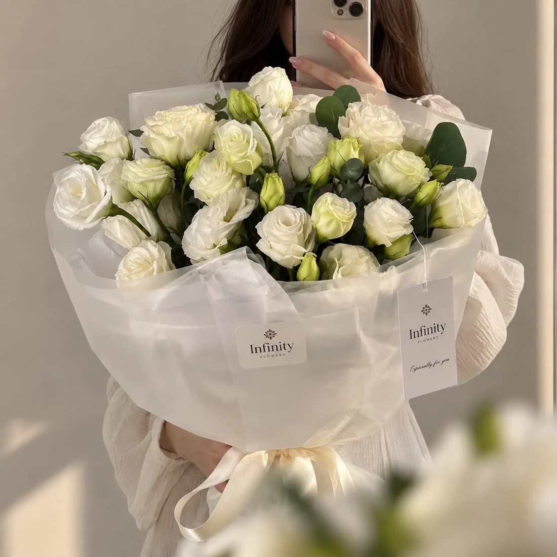 White Lisianthus Petite