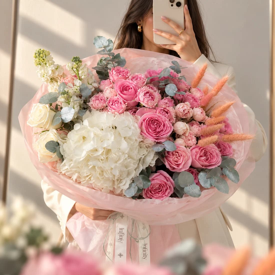 Pink Stock Garden
