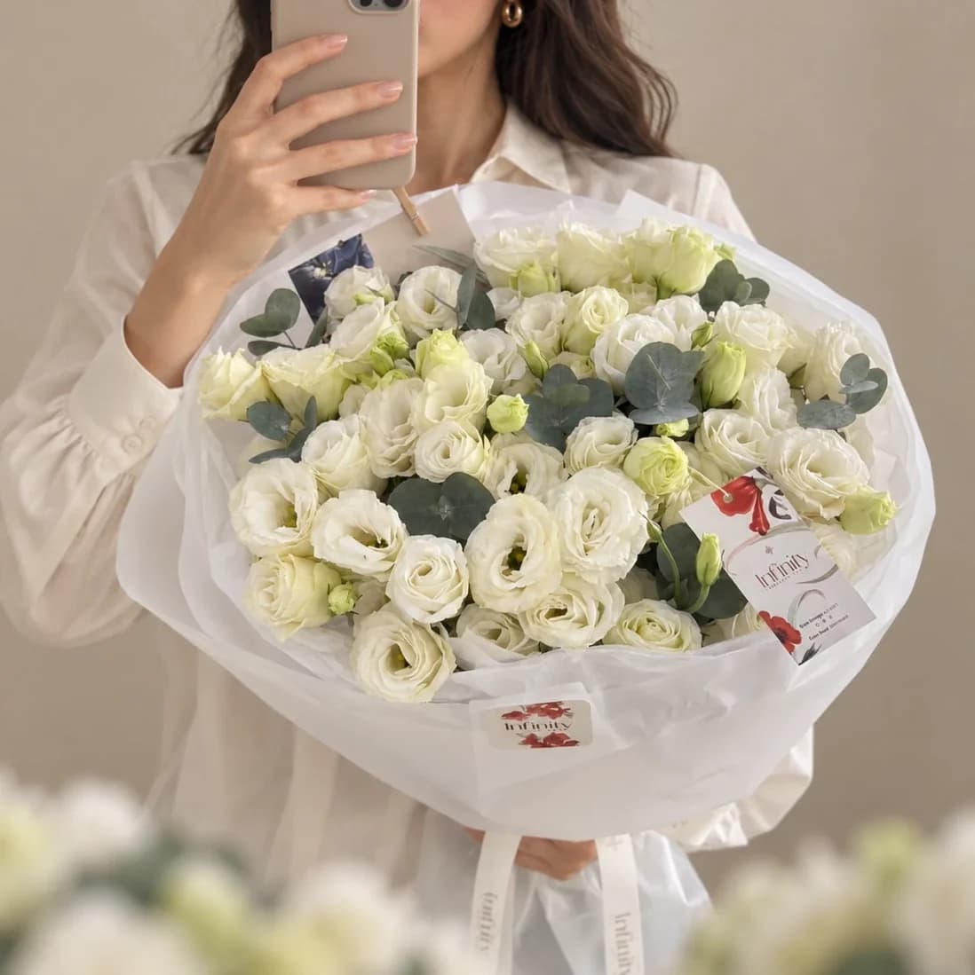 White Lisianthus Fifteen